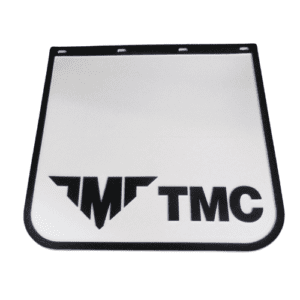 Mudflap 610x610mm  Trailer Rear Suits 19.5" Tyres (White)