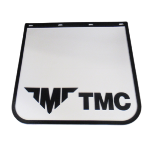 Mudflap 610x610mm  Trailer Rear Suits 19.5" Tyres (White)